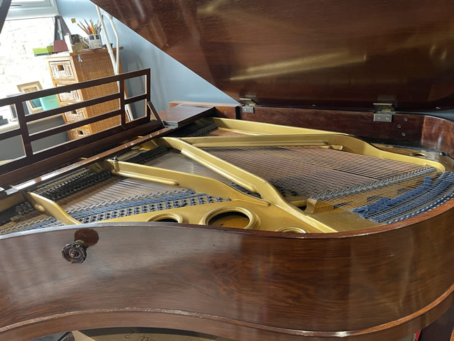 Bluthner Grand piano frame.